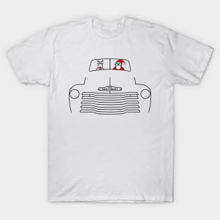 Vintage Chevy 3100 Stepside truck Christmas special edition T-Shirt